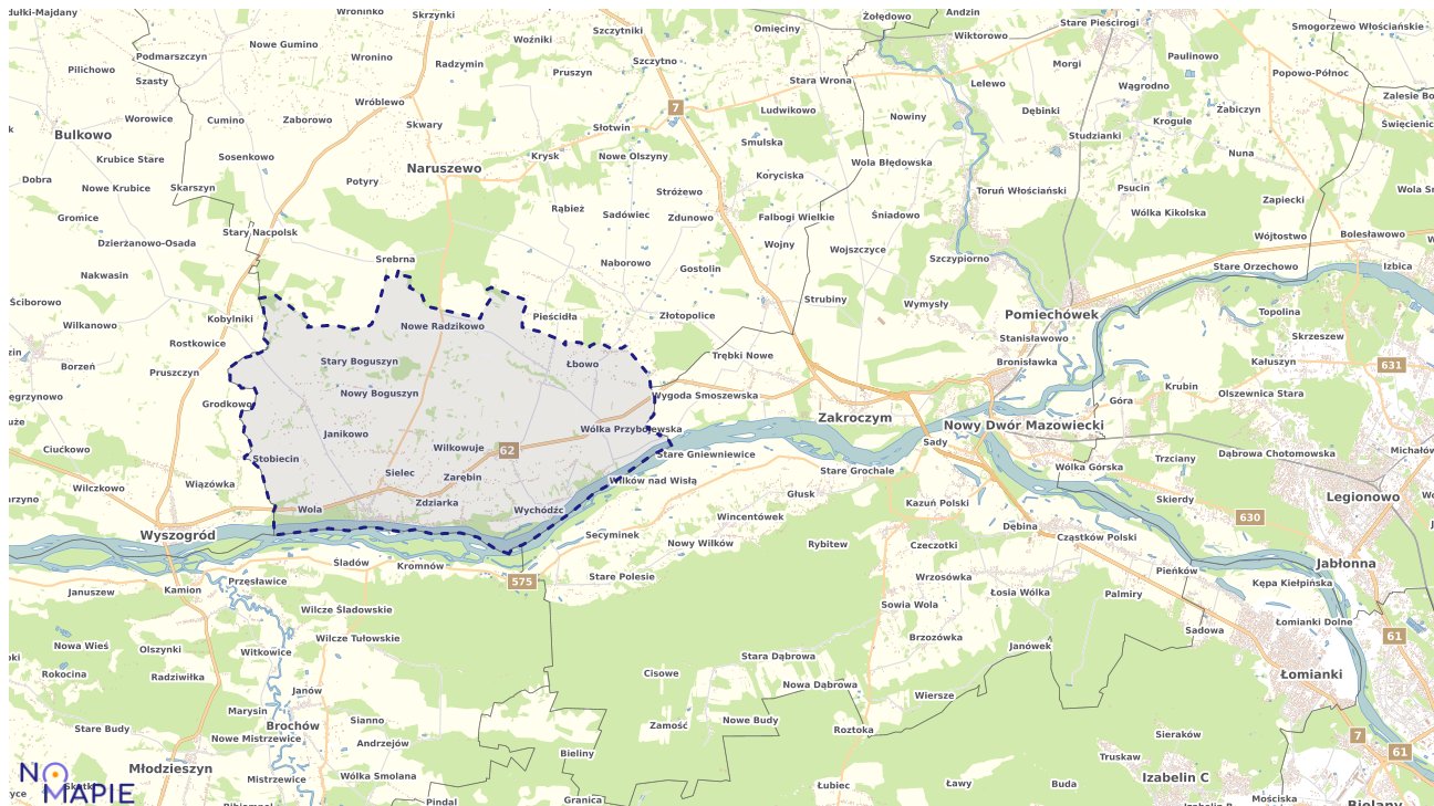 Mapa uzbrojenia terenu Czerwińska nad Wisłą